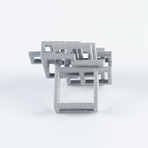 Open Square Ring Alumide (Size 7)