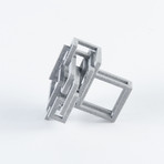 Open Square Ring Alumide (Size 7)