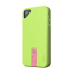 Hybrid Series Light Green Case w/ Pink USB 4GB