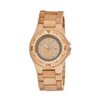 Mens & Ladies Khaki/Tan Phloem Wood Watch