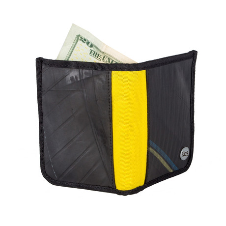 Zalva Men's Turbo Wallet // Yellow