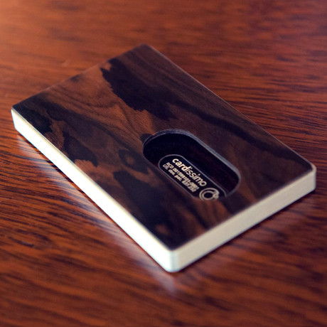 Hardwood Card Case // Dark Ziricote
