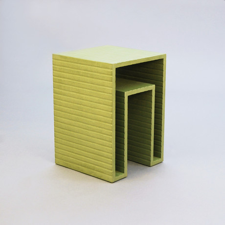 Open Form Side Tables // Green