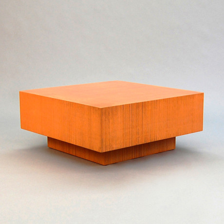 Block Coffee Table // Orange