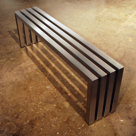 Linear Bench // Stainless Steel 58”