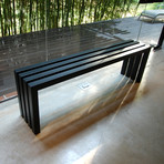 Linear Bench // Industry Black 58”