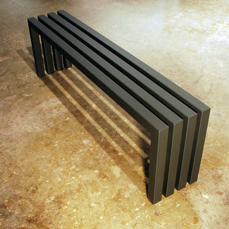 Linear Bench // Gunmetal Grey 58”