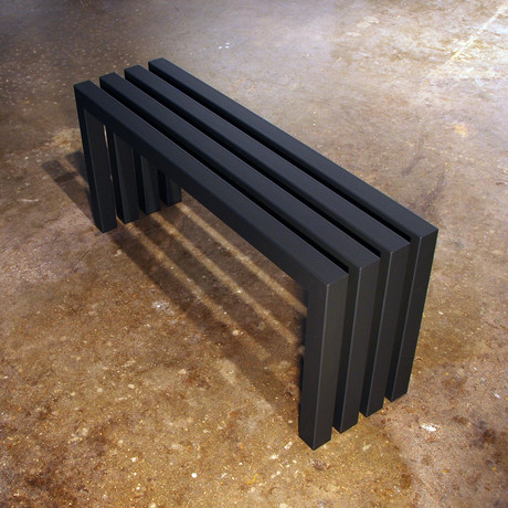 Linear Bench // Gunmetal Grey 40”