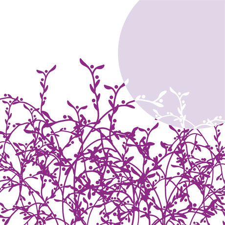 Purple Meadow (20" x 20")