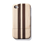 Dark Striped Walnut iPhone 4 Case 