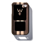Light Striped Walnut iPhone 4 Case 
