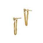 Gold Pop Hooked On You Topaz Earrings