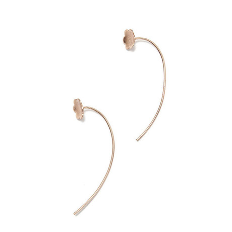 Rose Gold Sexy Back Bloom Earrings