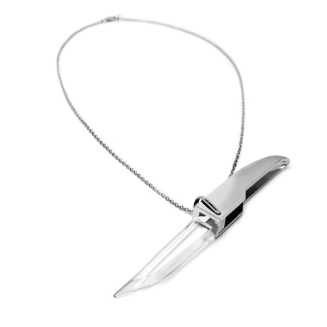 Blade Necklace // Silver