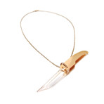 Blade Necklace // Rose Gold