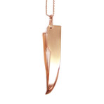 Blade Necklace // Rose Gold