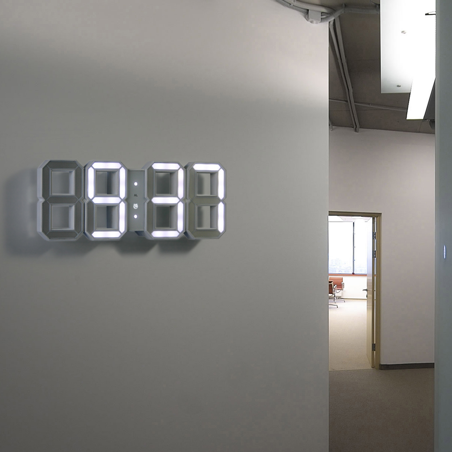 Led Clock White Kibardindesign Touch Of Modern - led clock white kibardindesign touch of modern -
