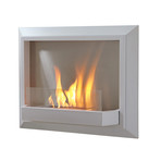 Envision Wall Fireplace // White