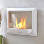 Envision Wall Fireplace // White