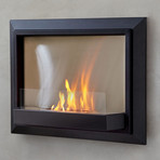 Envision Wall Fireplace // Black