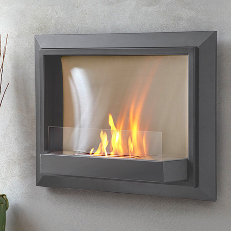 Envision Wall Fireplace // Grey