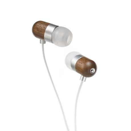 1E Earphones // Walnut