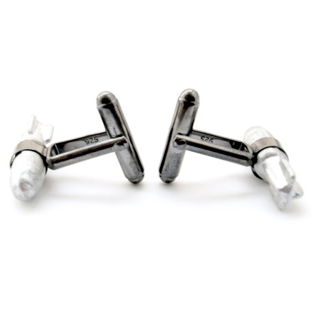 Story Bomb Cufflinks // Black