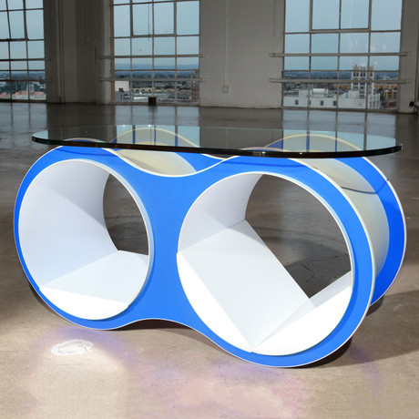 Bolla 2 Coffee Table // 5 Color Options (Arctic Blue)