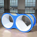 Bolla 2 Coffee Table // 5 Color Options (Arctic Blue)