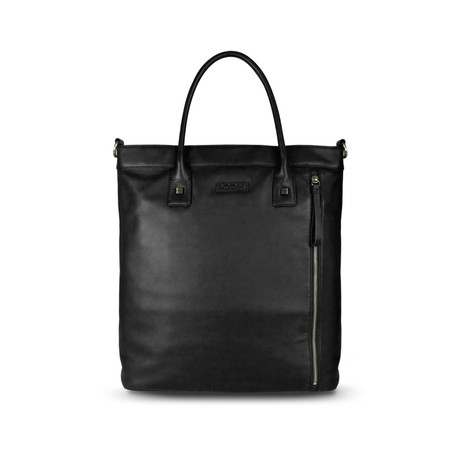 Modern Zip Tote // Black