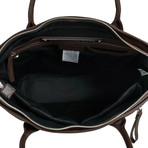 Modern Zip Tote // Chocolate