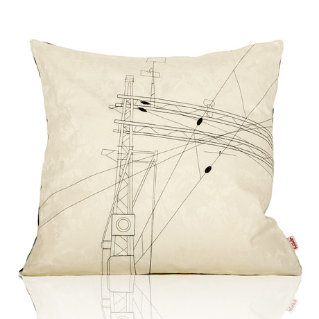 Cushion // Industrial Train Lines Pattern (Neeed photos)