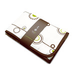 George Baby Blanket // Green + White