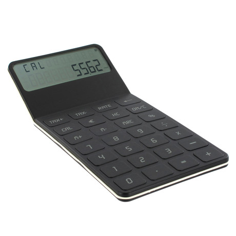 Ela Desktop Battery Operated Calculator // Black