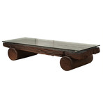 Coffee Table Bantalan Rel-Round