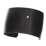 Black Chrome Cuff Single Sapphire