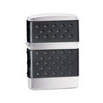 Zippo Lighter // Brushed Chrome w/ Rubber Guard