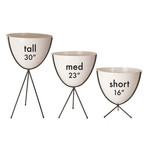 Retro Bullet Planter // Hot Orange (Short: 16"H)