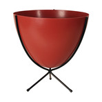 Retro Bullet Planter // Red (Short: 16"H)