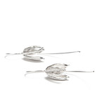 Silver Sexy Back Tulip Earrings