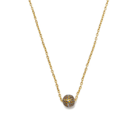Gold Black Label Lights Necklace // Black/Gold/Yellow