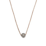 Rose Gold Black Label White Nights Necklace