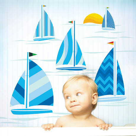 Sailboats Wall Decal