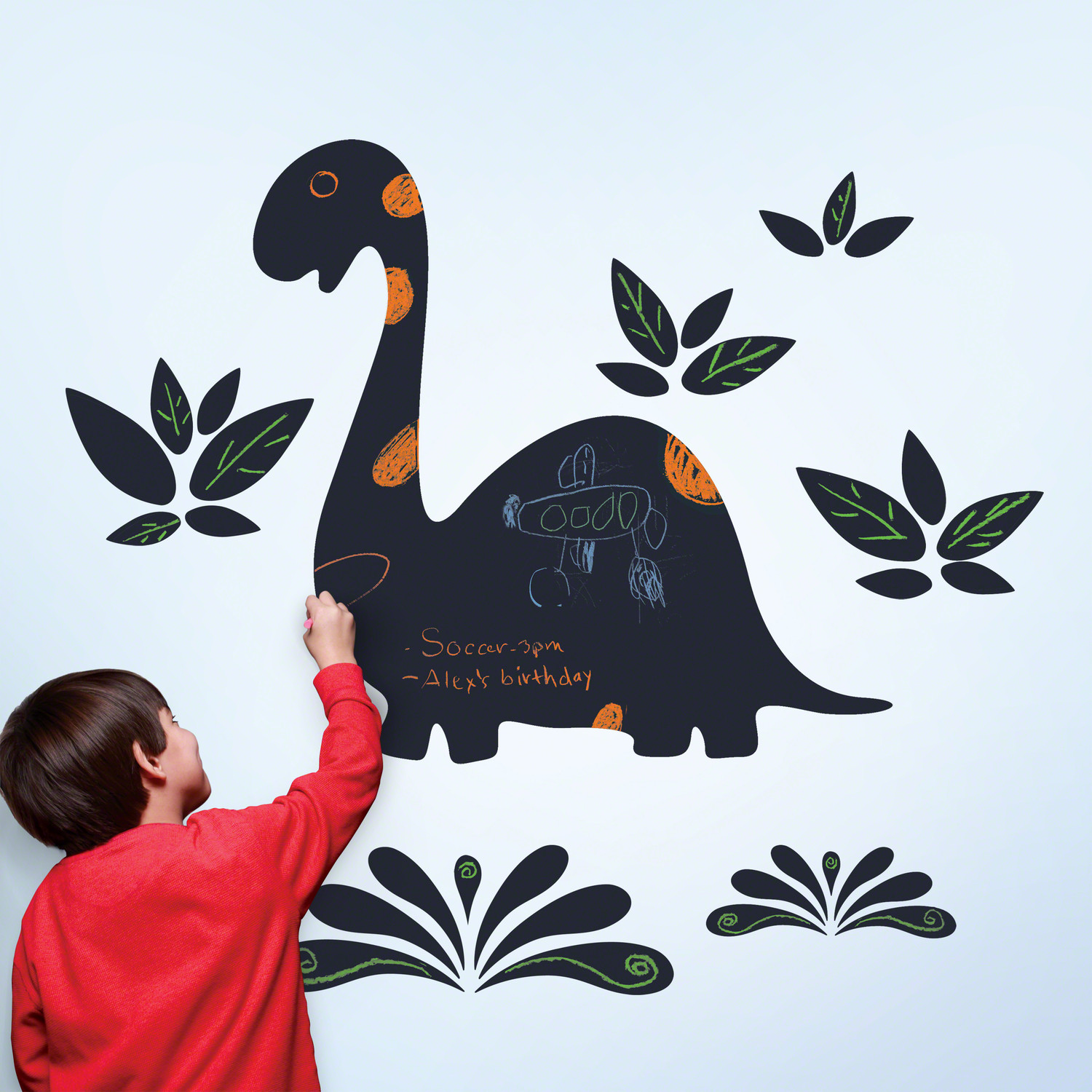 Chalkasaurus Dinosaur Chalkboard Wallcandy Arts Touch of Modern
