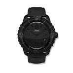 Mens 44mm Analog Watch // All Black
