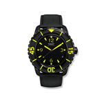 Women's 38mm 3-Hand Watch // Black & Neon Green