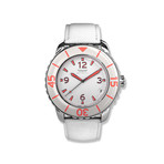 Women's 38mm 3-Hand Watch // Stainless Steel, White & Pink