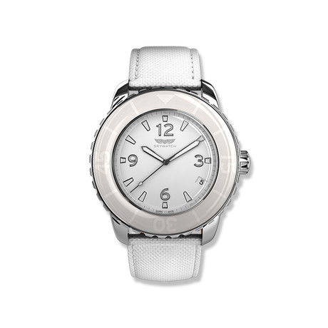 Women's 38mm 3-Hand Watch // Stainless Steel & White