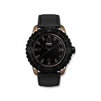 Women's 38mm 3-Hand Watch // Rose Gold + Black