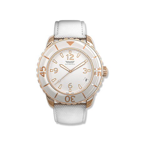 Women's 38mm 3-Hand Watch // Rose Gold + White